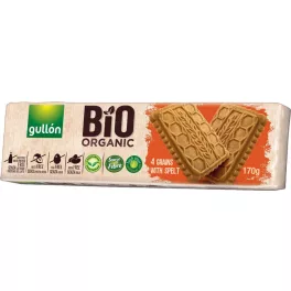 Gullón bio 4 gabonás keksz 170 g - bio és új hullámos étkezés