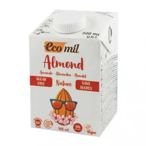 Ecomil bio mandulaital cukormentes 500 ml - bio és új hullámos étkezés