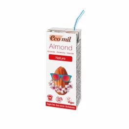 Ecomil bio mandulaital hozzáadott édesítő nélkül 200 ml - bio és új hullámos étkezés