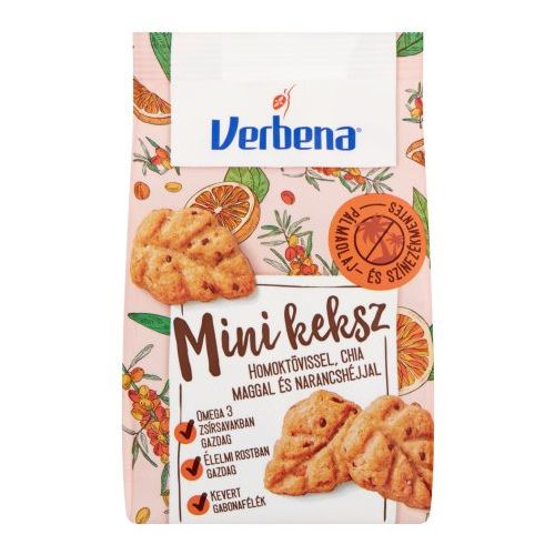 Verbena keksz narancs-homoktövis 90 g