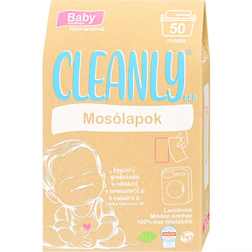 Cleanly eco mosólapok baby lanolinnal 50 db