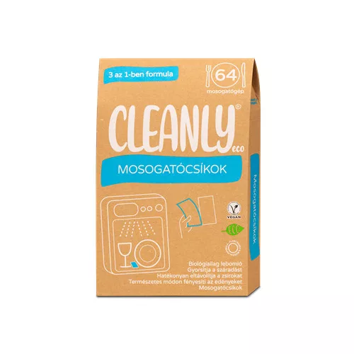 Cleanly eco mosogatócsíkok 3 az 1-ben formula 64 db