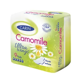 Carin ultra kamilla ultravékony szárnyas intimbetét 9 db - bio és natúr kozmetikumok