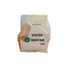 Natural vörös lencse 200 g - bio és új hullámos étkezés