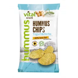 Vital humusz chipsz joghurtos zöldfűszeres 65 g - bio és új hullámos étkezés