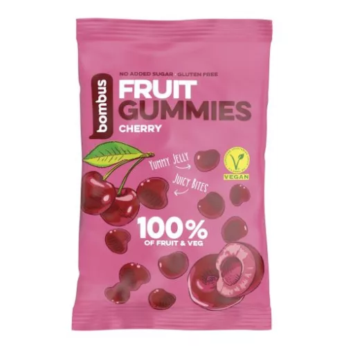 Bombus fruit gummies cseresznyés cukorkák 35 g