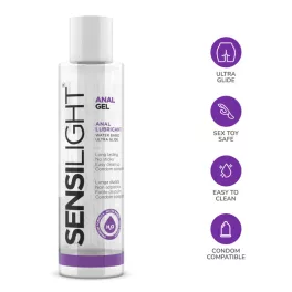 Sensilight analgel - vízbázisú anál síkosító gél (150ml) - bio és natúr intim együttléthez