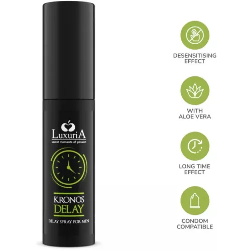 Luxuria kronos - magömlést késleltető spray (20ml) - bio és natúr intim együttléthez