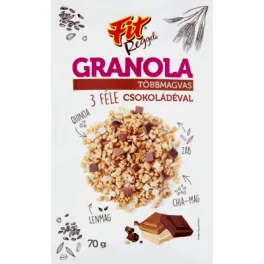 Fit reggeli granola többmagvas 3 féle csokival 70 g - bio és új hullámos étkezés