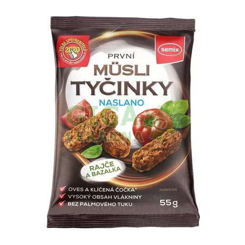 Semix gluténmentes müzli snackek paradicsom-bazsalikom 55 g - bio és új hullámos étkezés