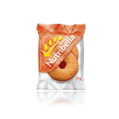 Nutribella teljes kiőrlésű keksz sárgabarack alma öntettel 50 g