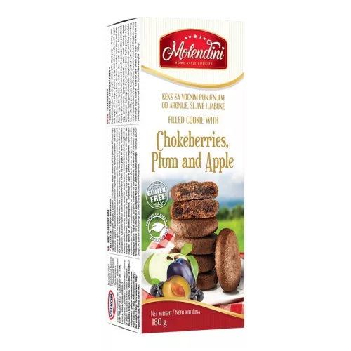 Molendini fekete berkenyével, szilvával és almával töltött sütemény 180 g