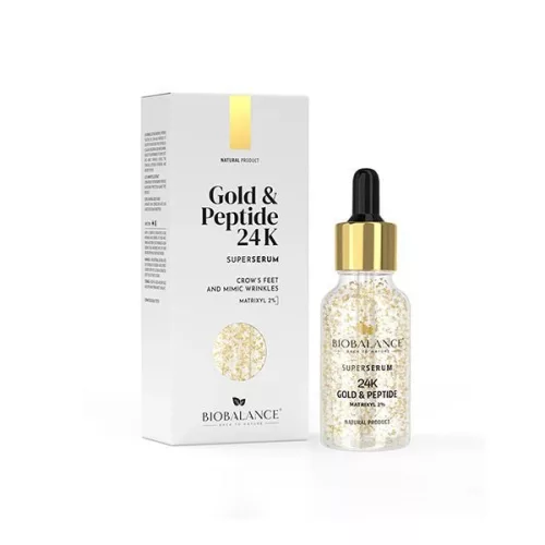 Biobalance szuperszérum arcra 24 karátos arannyal és peptidekkel 30 ml