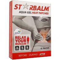 Star Balm aqua gel melegítő tapasz 4 db