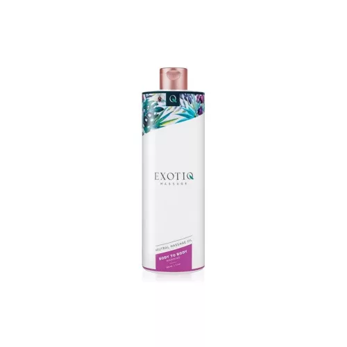 Exotiq body to body - melegítő masszázsolaj (500ml) - bio és natúr intim együttléthez