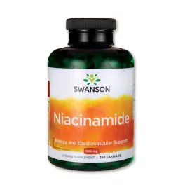 Swanson niacinamid b-3 vitamin kapszula 500mg 250 db - bio és vegán étrendkiegészítők