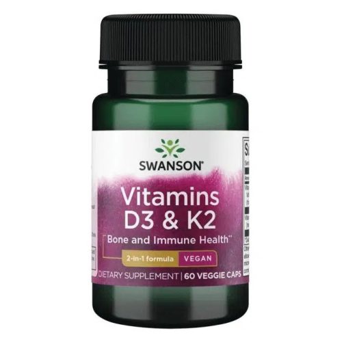 SWANSON D3+K2 VITAMIN KAPSZULA 60 db