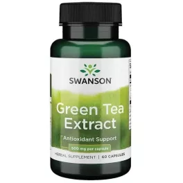 Swanson green tea kiv. kapsz. 500mg 60 db - bio és vegán étrendkiegészítők