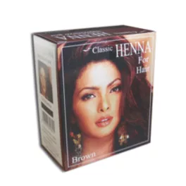 Classic Henna hajszínező por sötétbarna 100 g - bio és natúr kozmetikumok