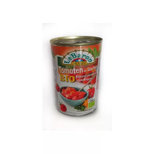 Le baron bio kockázott paradicsom 400 g