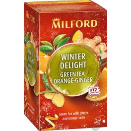 Milford winter delight zöld tea gyömbér-narancs 20x1,75g 35 g - bio és új hullámos étkezés