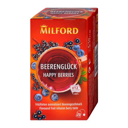 Milford eper-joghurt ízű gyümölcstea 20x2,5g 50 g