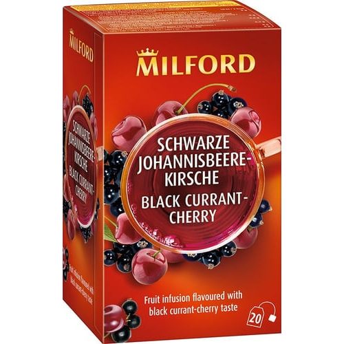 Milford feketeribizli-cseresznye ízű gyümölcstea 20x2,5g 50 g