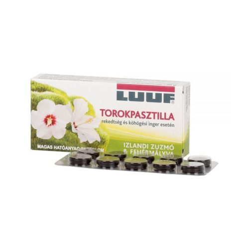 Luuf torokpasztilla izlandi zuzmóval 20 db