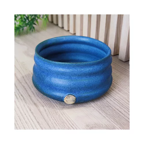 Matcha tsuki chawan kerámia tál kék