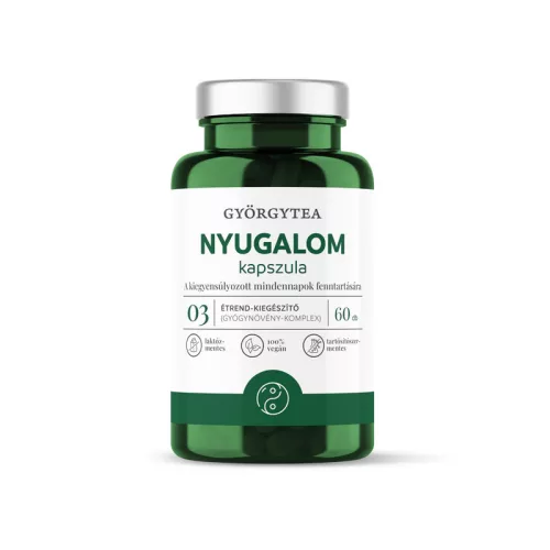 Györgytea nyugalom kapszula - bio és vegán étrendkiegészítők