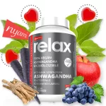 Nani relax ashwagandha gyümölcszselé (70db) feketerépalé koncentrátummal - bio és vegán étrendkiegészítők